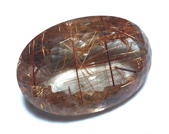Natural Red Rutile Quartz Gemstone - 181 Carats - Loose Red Rutiled Quartz Gemstone - Natural Rutile For Jewelry Making