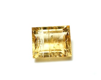 Natural Imperial Topaz Baguette Cut Gemstone For Jewelry Making ,4.4 Carat 9.5x7.5x5 mm