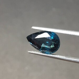 Teal Kyanite Gemstone: Faceted Pear Cut, 3 Carats