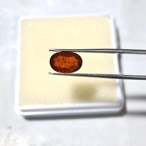 Natürlicher oranger Kyanit facettierter Ovalschliff Edelstein für die Schmuckherstellung 6 × 10 × 3 mm Kyanit lose