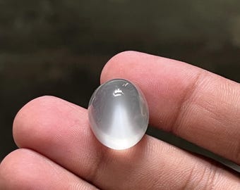 天然シルバームーンストーンカボション 15x17x14 mm