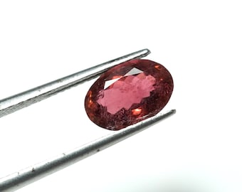 Natural Pink Tourmaline Faceted Oval Cut Gemstone For Jewelry Making 10×7×5 mm