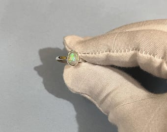 天然エチオピア産オパール925シルバーリング