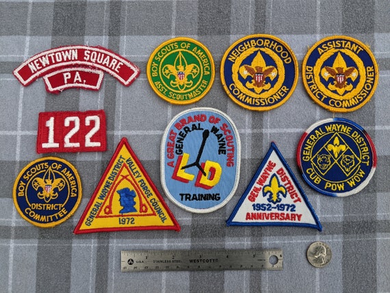 Tan Sew-on VELCRO® Brand fasteners for Attaching Patches to Scouts BSA  Shirts