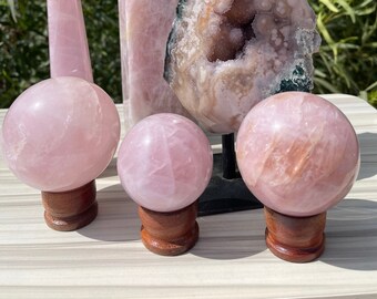 Natural Rose Quartz Sphere