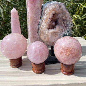 Natural Rose Quartz Sphere