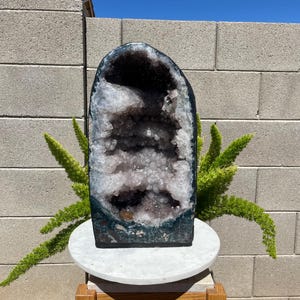 50.5LBS Brazilian Amethyst Crystal Cathedral: Natural Geode Cave