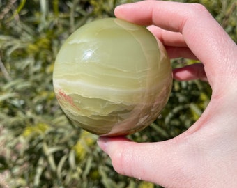Green Onyx Crystal Sphere