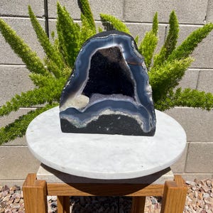 Brazilian Amethyst Crystal Cathedral: 15.9LBS Natural Geode Cave