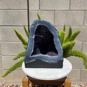 Brazilian Amethyst Crystal Cathedral: 33.7 LBS Natural Geode Cave