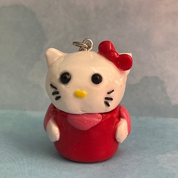 Hello Kitty polymer clay stash jar keychain