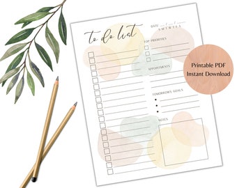 Printable Master to Do List - Etsy