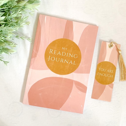 Gold Reading Journal Matte Softcover Journal Book Review Etsy