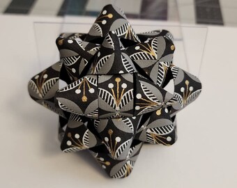 Gift bow - Black white and gold art deco gift bow