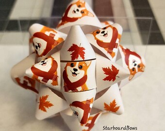 Gift bow - Corgi paper gift bow