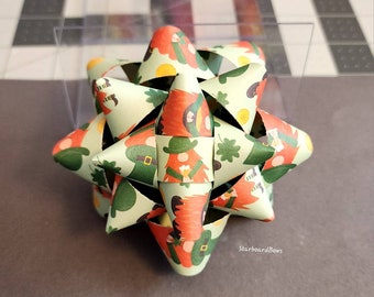 Gift bow - St. Patrick's Day shamrock leprechaun gift bow
