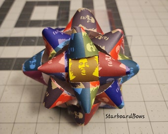 Big Gift bow - Bob Marley print paper gift bow
