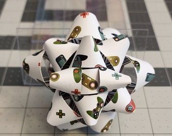 SALE Gift bow - video game controllers paper gift bow