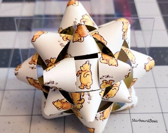 Gift bow - Winnie the Pooh paper gift bow