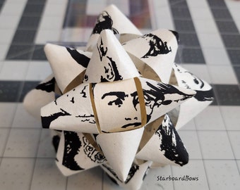 Big Gift bow - Frida Kahlo print Lokta paper big gift bow
