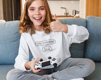 Kids 11th birthday t-shirt design video gamer, video game, birthday shirt, png
