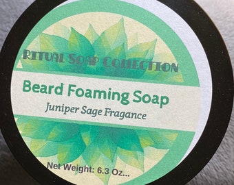 Beard Foaming Soap Bowl and Brush Holder, Beard Foaming Soap For Men or Women, Razor Bump Foaming Soap, Moisturizer Foaming Soap For Beard