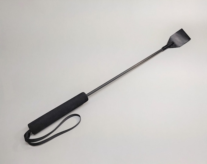 Leather - carbon fiber crop | Leather spanking crop