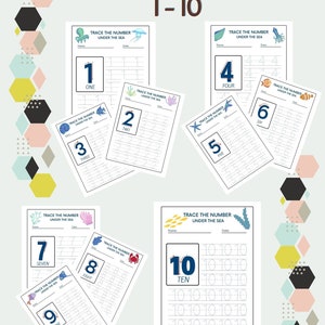Trace The Numbers 1 To 10 Kids Printable Worksheets