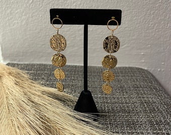 Gold Colored Dangle & Drop earrings
