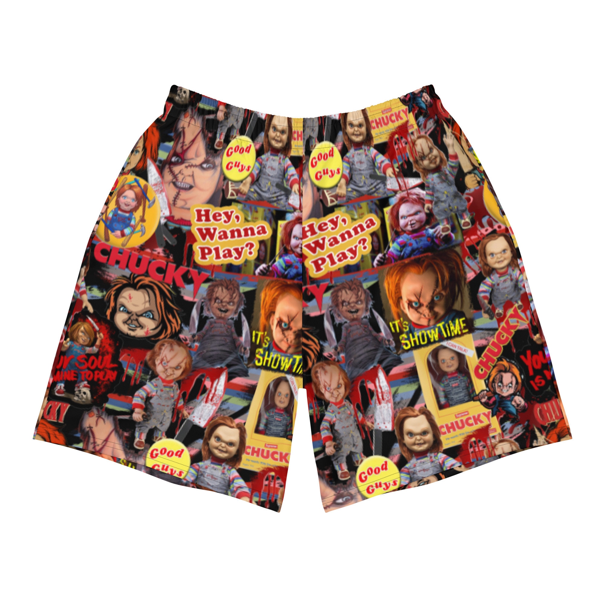 Chucky Horror Movie Athletic Shorts - 90s Rave Festival Style - Etsy