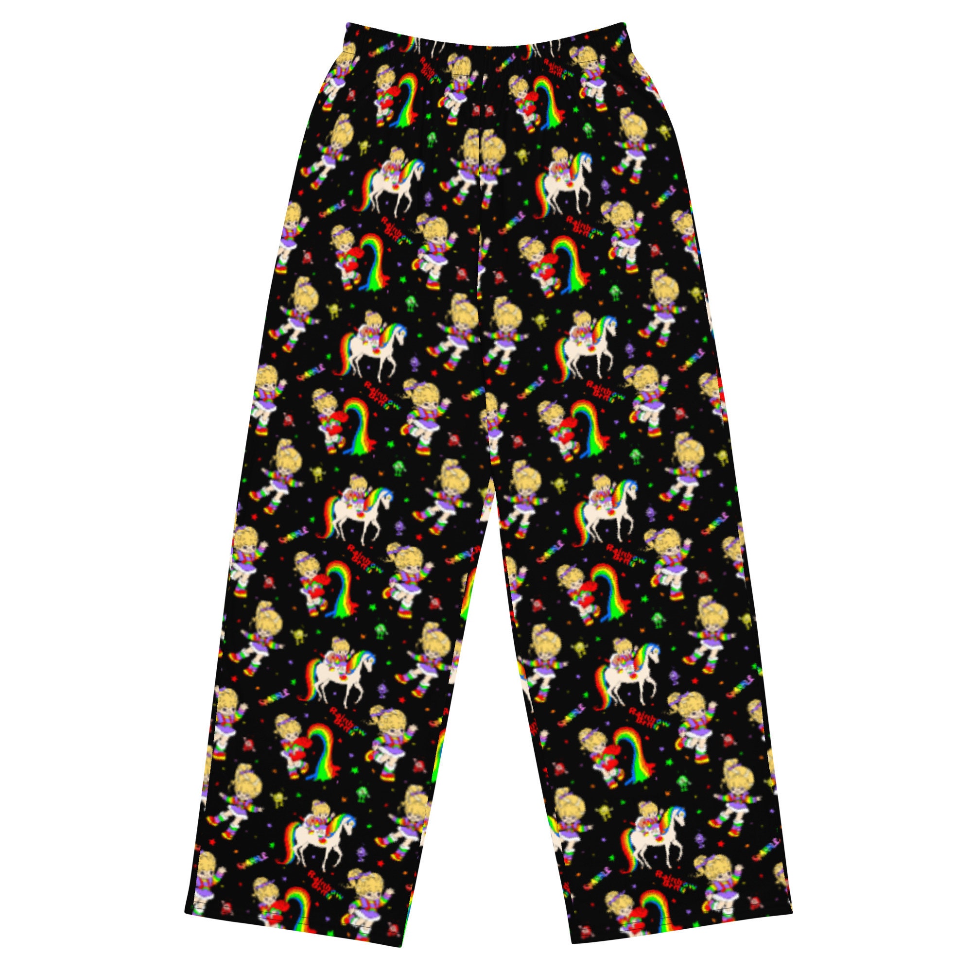 Rainbow Brite Vintage 80s Cartoons Mens & Womans Wide-leg Pants Lounge Pants  Festival Fashion Rave Pants Dance LGBTQ 