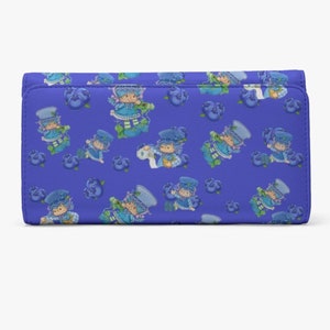 Fresa * muffin de arándanos * vibraciones de los 80 * Cartera plegable de mujer * PU * telas veganas * vieja escuela * retro * nostalgia * Y2K