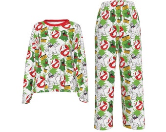 ghost man*80's vintage movie*men's & woman's sleepwear*Pj's*Pajamas*sleep set * lounge set * loungewear * nostalgia