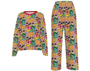 Beatles*All you need is love*trippy*Mens&Woman's Long-Sleeve top pants set*loungewear*pajamas*Pj's*sleepwear set*60's - 70's rock n roll