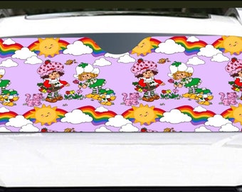 Strawberry * vintage 80’s cartoon * Windshield Sunshade protection for your car | 145cm(57.1”) retro vibes * nostalgia