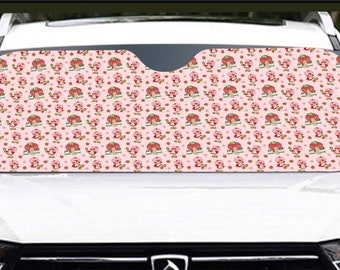 Strawberry * vintage 80’s cartoon * Windshield Sunshade protection for your car | 145cm(57.1”) retro vibes * nostalgia