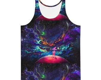 Midnight Gospel Clancy Tank Top: Trippy Rave Festival Shirt