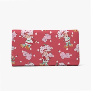 Strawberry * 80's vibes * Faltbare Geldbörse für Frauen * PU * Vegane Stoffe * Old School * Retro * Nostalgie * Y2K