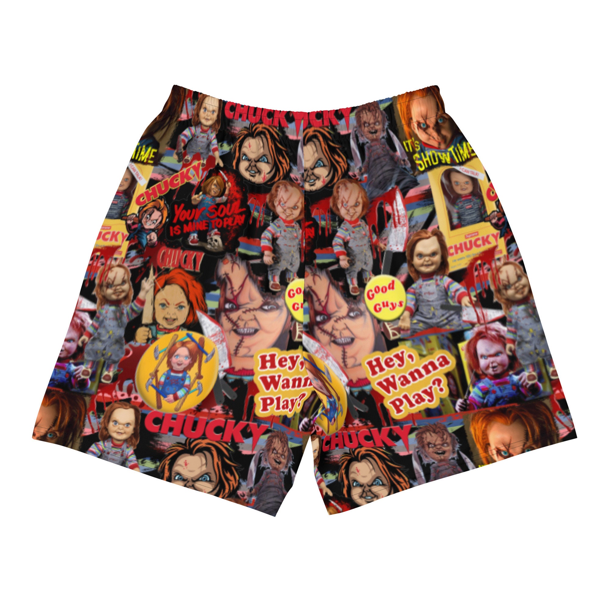 Chucky Horror Movie Athletic Shorts - 90s Rave Festival Style - Etsy