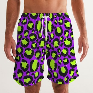 Neon Safari ~ 80's vibes * animal vibes * zwembroek heren * badpak * badkleding * wild * cheetah vibes
