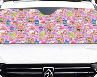 Strawberry * vintage 80’s cartoon * Windshield Sunshade protection for your car | 145cm(57.1”) retro vibes * nostalgia