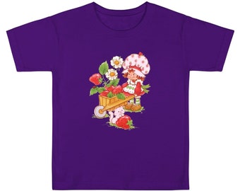 Strawberry * vintage 80’s cartoon * gender neutral * UnisexKid T-shirt * %100 natural cotton