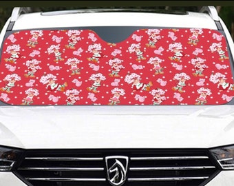 Strawberry * vintage 80’s cartoon * Windshield Sunshade protection for your car | 145cm(57.1”) retro vibes * nostalgia