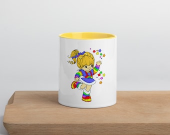 Rainbow Brite Ceramic Mug: 80s Nostalgia, Colorful Coffee Cup