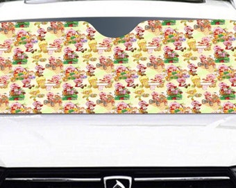 Strawberry * vintage 80’s cartoon * Windshield Sunshade protection for your car | 145cm(57.1”) retro vibes * nostalgia