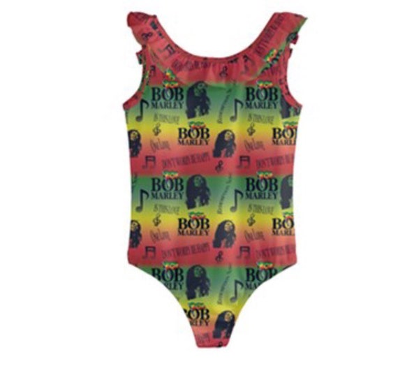 Bob Marley Girls Boys Swimsuit Swimwear Full Piece Bikini Swim