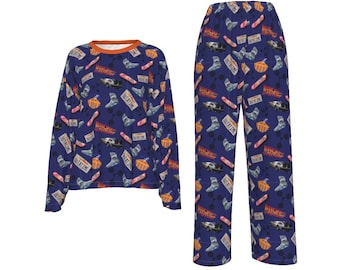 future * 80's vintage movie *men's & woman's sleepwear * Pj's * Pajamas * sleep set * lounge set * lounge wear * nostalgia