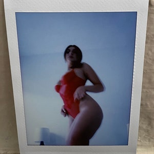 Art model Instax Mini film lingerie print (no.13)