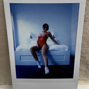 Art model Instax Mini film lingerie print (no.12)