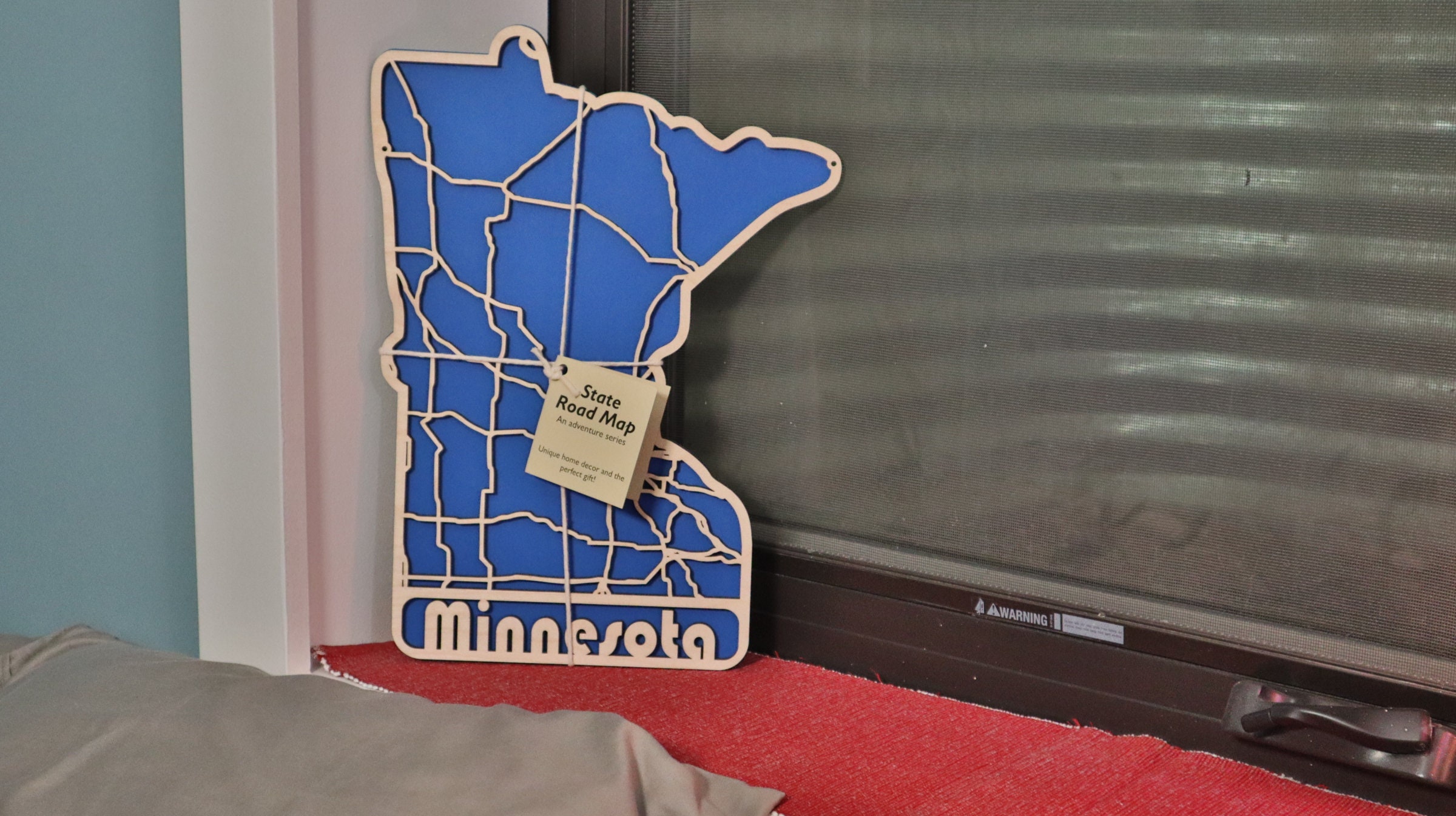 Minnesota State Road Frame Road Map Souvenir Picture Home - Etsy